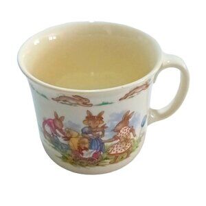 Vintage Royal Doulton Bunnykins Children's Mug 'Bunny Moms with Baby Carriages'